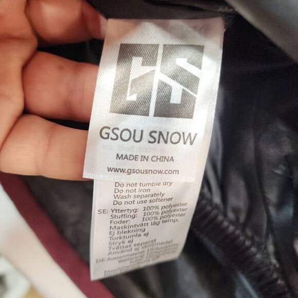 Gsou Snow Size Large Men's Orange & Blue Color-Block Insulated Snow Anoraks NWT - Picture 9 of 12